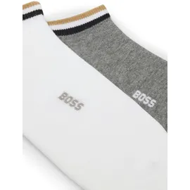 Boss Sneakersocken 2 Paar Silber 43-46