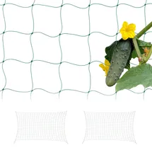 Relaxdays Ranknetz 3er Set, für Gewächshaus, 180x500 cm, Rankhilfe Gurken, Maschenweite 10 cm, Gewächshausnetz, PE, grün