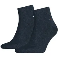 TOMMY HILFIGER Herren Quarter Socken, Vorteilspack - Sneaker, Unifarben, 39-49 Blau 43-46 8er Pack (4x2P)