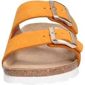ROHDE Pantolette Velours Leder zwei Schnallen Komfortweite Alba 5590, Größe:37 EU, Farbe:Orange - Orange - 37