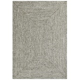 NORTHRUGS »Trenzado«, rechteckig, 10 mm Höhe, In- & Outdoor, Handmade-Look, Läufer, Wetterfest, Balkon, Wohnzimmer, Garten – Melange, 120x170