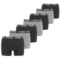 Puma Herren Boxershorts 7er Pack grey melange / Black L