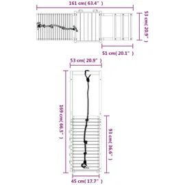 vidaXL Spielturm Massivholz Kiefer