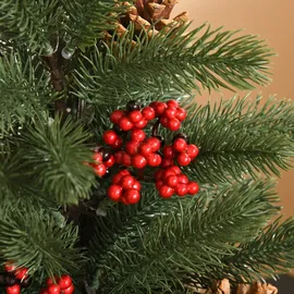 Homcom Weihnachtsbaum 50 cm mit 4 roten Beeren
