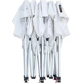 TOOLPORT Faltpavillon Economy 3 x 4,5 m inkl. 4 Seitenteile schwarz 59359