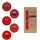 inges magic & goodz Magic | 36 Weihnachtskugeln 4cm Glas Christbaumkugeln Weihnachtsbaumkugeln klein rot
