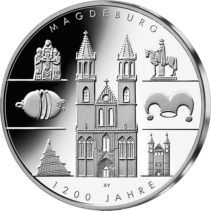 Bund 10 Euro Magdeburg 2005 PP