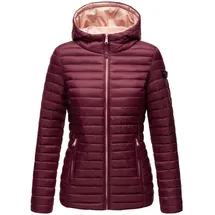 Marikoo Damen Steppjacke Übergangsjacke mit kontrastfarbendem Reißverschluss Asraa