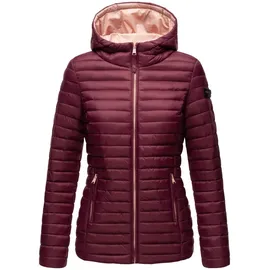 Marikoo Damen Steppjacke Übergangsjacke mit kontrastfarbendem Reißverschluss Asraa