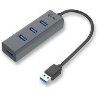 iTEC i-tec USB-Hub, 4x USB-A 3.0 USB-A 3.0 [Stecker] (U3HUBMETAL403)