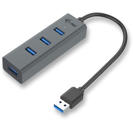 iTEC i-tec USB-Hub, 4x USB-A 3.0, USB-A 3.0 [Stecker] (U3HUBMETAL403)