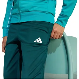 adidas Tricot Colourpop Trainingsanzug Kinder JX0206 - pure teal/white 152