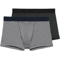 HOM Retro Boxershorts blau/schwarz L 2er Pack
