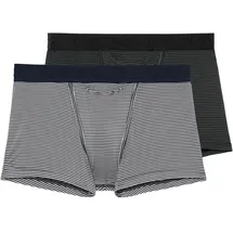 HOM Retro Boxershorts blau/schwarz L 2er Pack