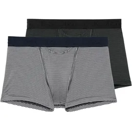 HOM Retro Boxershorts blau/schwarz L 2er Pack