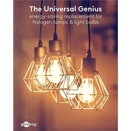 goobay 65396 LED-Lampe E27, 806 lm, 20000 h, Warmweiß