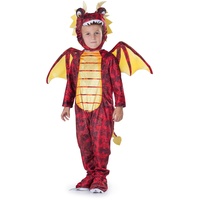 Dress Up America Unisex-Kinder-Drachenkostüm für Kinder – Roter Drache-Kostüm-Set für Mädchen und Jungen – Drachen-Anziehset für Kleinkinder