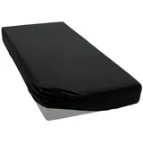 Estella Spannbettlaken Feinjersey 140 x 200 - 160 x 200 cm schwarz