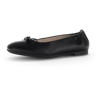 Gabor Leder-Ballerinas in Schwarz | 39