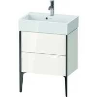 Duravit XViu Waschtisch-Unterschrank XV44580B222 58,4x38,4x49,3cm, 2 Auszüge, schwarz matt,