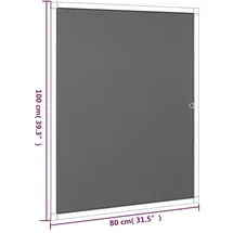 vidaXL Insektenschutz Fenster 80 x 100 cm Braun