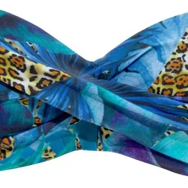 LASCANA Bügel-Bandeau-Bikini Damen Blau 34 Cup B