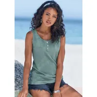 VIVANCE Strandtop Damen mint, creme Gr.44/46