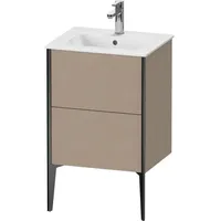 Duravit XViu Waschtisch-Unterschrank XV44590B275 51x42x59,4cm, 2 Auszüge, stehend, schwarz