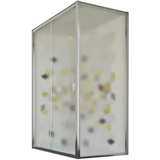 Idralite Young Duo 1 Tür Duschkabine 120x90 cm H198 ESG-Strukturglas