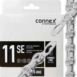 Connex Kette 11sE 11-fach. 132 Glieder. E-25 Kettenschloss. 1/2x11/128. silber EINHEITSFARBE No Size