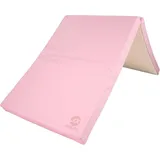 Jeflex Weichbodenmatte Turnmatte klappbar 200 x 70 x 8 cm PINK/BEIGE Weichbodenmatte, 200cm x 70cm x 8cm, Made in Germany rosa