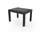 bricoline Gartentisch Beistelltisch 59 x 46 x 40 cm Anthrazit/Schwarz