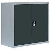 LÜLLMANN Stahlschrank 530308 anthrazit, lichtgrau 80,0 x 38,3 x 75,0 cm, aufgebaut