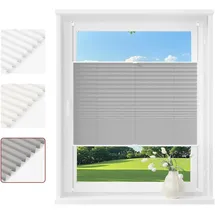 Woltu Plissee 70 x 220 cm grau
