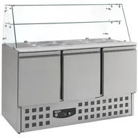 CombiSteel Gekühlte Saladette Mit Glas 3 Türen