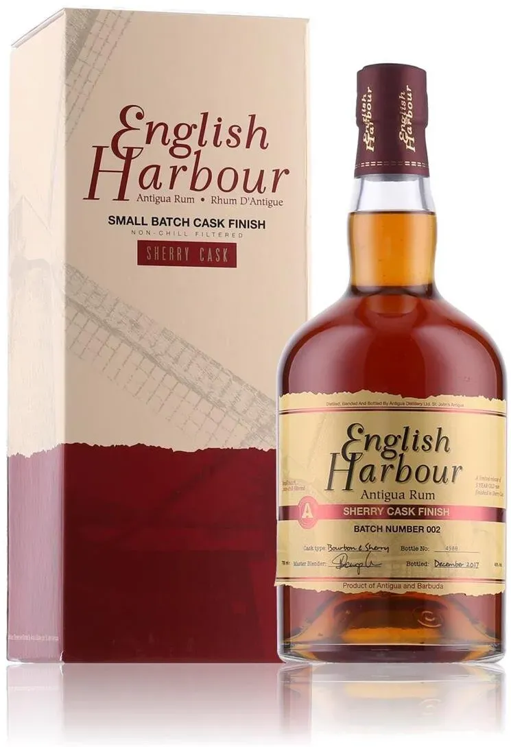 English Harbour 5 Years ANTIGUA Rum Sherry Cask Finish 46% Vol. 0,7l in Geschenkbox