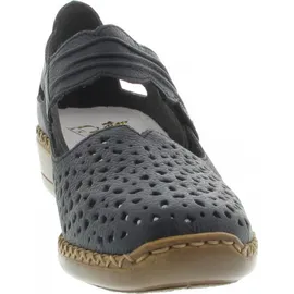 Rieker Damen 41399 Geschlossene Ballerinas, blau 40