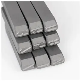 Dönges Handschlagstempelsatz angespitzt, 9-teilig, Zahlen 0-9, Schrifthöhe 8 mm