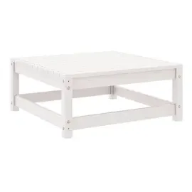 vidaXL 2-tlg. Garten-Lounge-Set Weiß Kiefer Massivholz