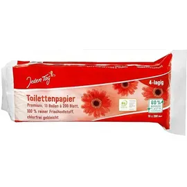 Jeden Tag Toilettenpapier Classic Hybrid 3-lagig 10 x 180 Blatt