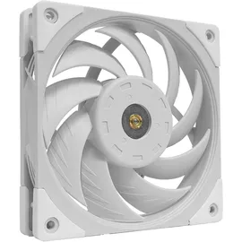 Mars Gaming MF-NC, 120mm PWM PC Lüfter, Hyperbalanced Copper FDB Bearing, Leiser Lüfter mit Hybrid Blade Design, Professioneller Computer Lüfter, Weiß