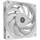 Mars Gaming MF-NC, 120mm PWM PC Lüfter, Hyperbalanced Copper FDB Bearing, Leiser Lüfter mit Hybrid Blade Design, Professioneller Computer Lüfter, Weiß