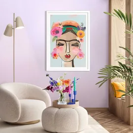 Reinders! Bild COLOURFUL Face, (BHT 50x70x2.20 cm) - bunt - BHT 50x70x2.20 cm