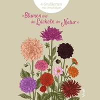 St. Benno 4er-Set Grußkarten »Blumen sind das Lächeln der Natur«