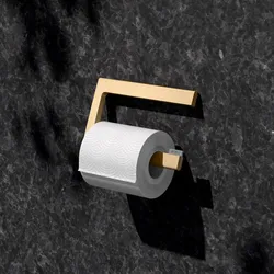 Keuco EDITION 400 Toilettenpapierhalter, offene Form, Accessoires, messing gebürstet