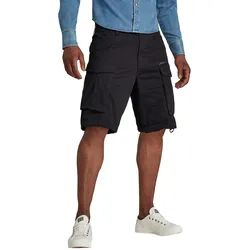G-Star Herren Cargo Shorts ROVIC RELAXED Relaxed Fit Schwarz Hoher Bund Reißverschluss W 29