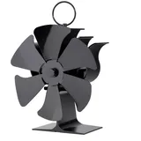 Ofenventilator, Kaminventilator, 6 Flügel, Ofenventilator, kein Betrieb, Ofenventilator, Kaminventilator für Holz/Holzofen/Kamin