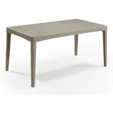 ALLIBERT Girona Tisch Cappuccino - wetterfest, Garten, Outdoor