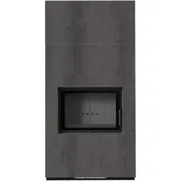 Kratki Kaminbausatz Floki Box 8 kW Stahl Schwarz