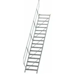 MUNK Aluminium-Treppe Stufen 45° 17 Stufen